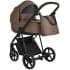 Детская коляска Roan Sol Кожа 3 в 1 с автокреслом Tutis Elo Lux EduSky Black RSL/2025 Camel/Black/руч.Тем.коричневый