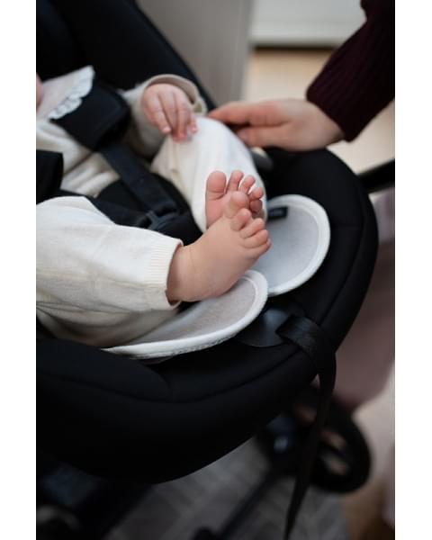 Детская коляска Roan Sol Кожа 3 в 1 с автокреслом Tutis Elo Lux EduSky Black RSL/2025 Camel/Black/руч.Тем.коричневый