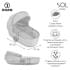 Детская коляска Roan Sol Кожа 3 в 1 с автокреслом Tutis Elo Lux EduSky Black RSL/2025 Camel/Black/руч.Тем.коричневый