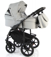 Детская коляска Sevillababy Stilo 2 в 1 St-07 светло-серая экокожа