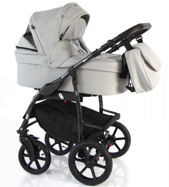 Детская коляска Sevillababy Stilo 2 в 1 St-07 светло-серая экокожа