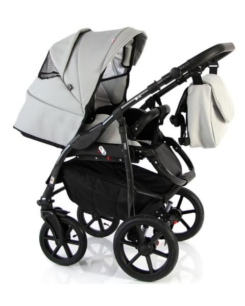 Детская коляска Sevillababy Stilo 2 в 1 St-07 светло-серая экокожа