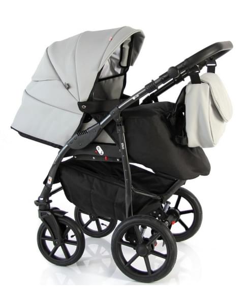 Детская коляска Sevillababy Stilo 2 в 1 St-07 светло-серая экокожа