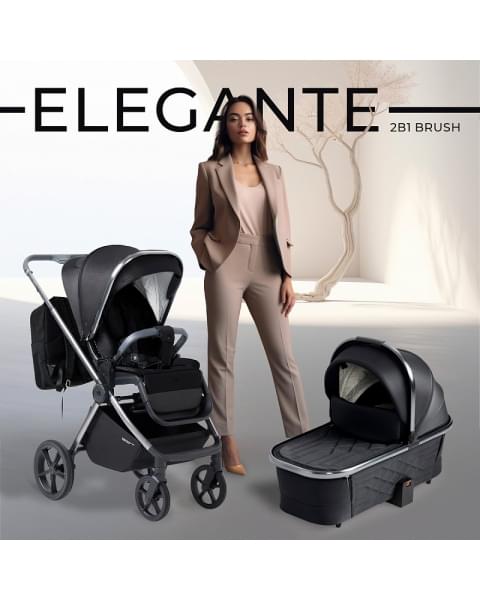 Детская коляска Sweet Baby Elegante 2 в 1 BRD Black