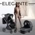 Детская коляска Sweet Baby Elegante 2 в 1 BRD Black