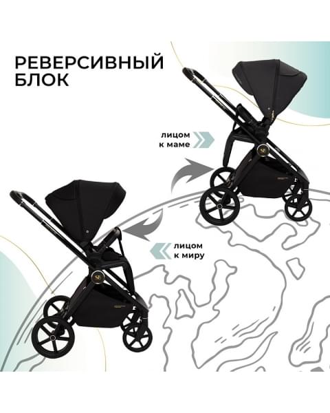 Детская коляска Sweet Baby Stella Plus Therma 2 в 1 427414 Black