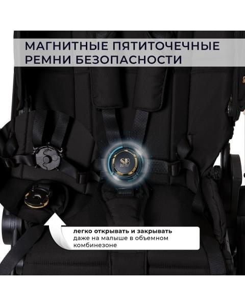 Детская коляска Sweet Baby Stella Plus Therma 2 в 1 427414 Black