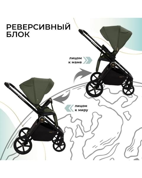 Детская коляска Sweet Baby Stella Plus Therma 2 в 1 427416 Green