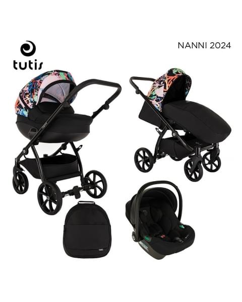 Детская коляска 3 в 1 Tutis Nanni 7 (119) Black Painting