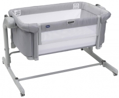 Детская приставная кроватка Chicco Next2Me Magic Evo, Grey Mist (Светло-серый)