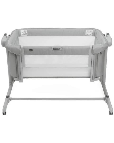 Детская приставная кроватка Chicco Next2Me Magic Evo, Grey Mist (Светло-серый)