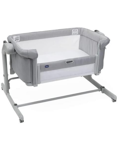 Детская приставная кроватка Chicco Next2Me Magic Evo, Grey Mist (Светло-серый)