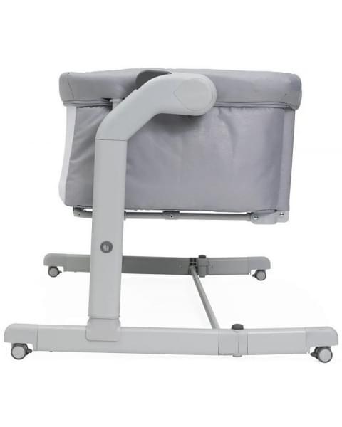 Детская приставная кроватка Chicco Next2Me Magic Evo, Grey Mist (Светло-серый)