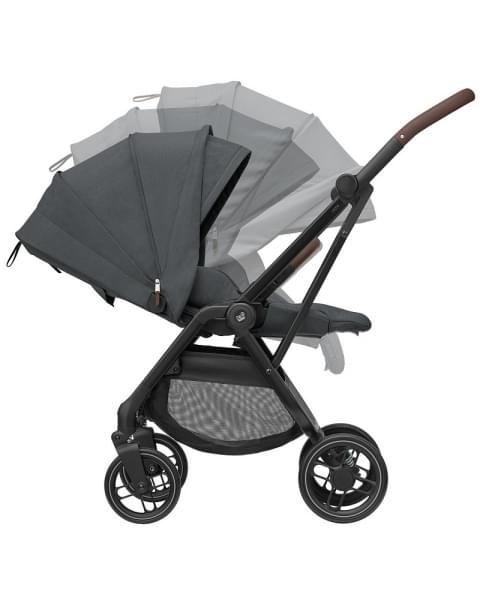 Детская прогулочная коляска Maxi-Cosi Leona² большие колеса 1204204110 Twillic Graphite графит
