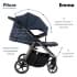 Детская прогулочная коляска Pituso Emma Navy Blue/Темно-Синий