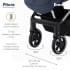 Детская прогулочная коляска Pituso Emma Navy Blue/Темно-Синий