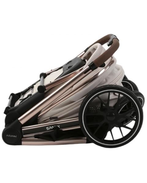 Детская коляска Adamex Spark SE 3 в 1 1-VANILLA-CHAMPAGNE - СВ.БЕЖ-РАМА ШАМПАНЬ