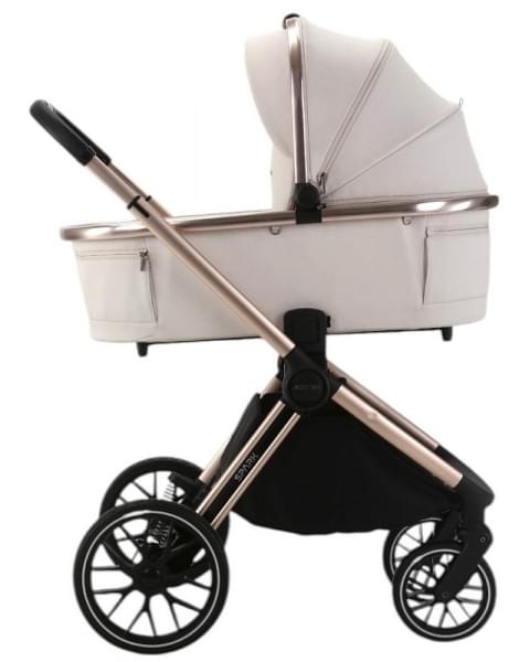 Детская коляска Adamex Spark SE 3 в 1 1-VANILLA-CHAMPAGNE - СВ.БЕЖ-РАМА ШАМПАНЬ