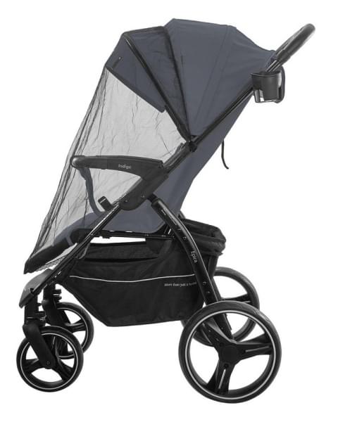 Детская прогулочная коляска Indigo Epica XL темно-серый