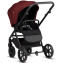 Детская коляска 3 в 1 Tutis Leo 3+ с автокреслом Beno Black (220) Burgundy