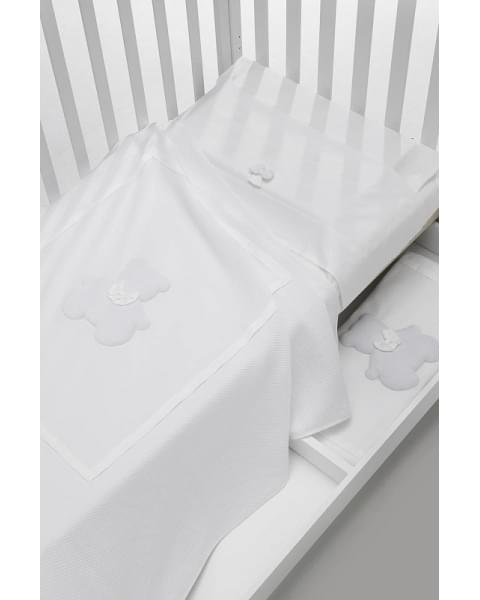 Детская кровать Erbesi Dudu белый/песочный