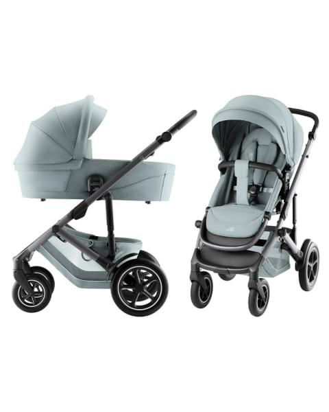 Детская коляска 3 в 1 Britax Roemer Smile 5Z Style и автокресло Baby-Safe Core Space Black Harbor Blue
