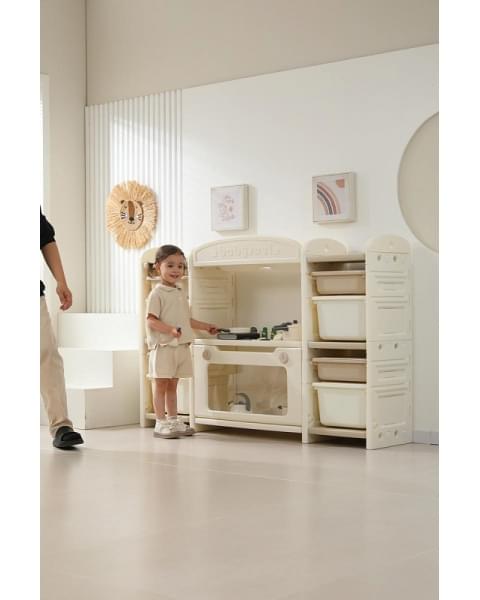 Кухня детская UNIX Kids Cook & Store 8 ящиков Camel