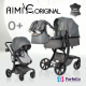 Коляска-трансформер Farfello Aimile Original Autumn Dark Grey AA-8