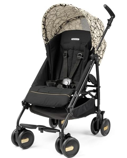 Коляска-трость Peg Perego Pliko Mini с бампером Graphic Gold