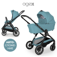 Коляска 2 в 1 Agex Prima Pro, Mint (Зеленый)