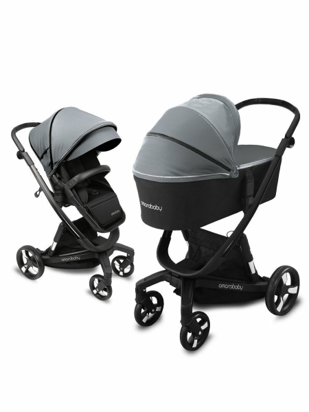 Коляска 2 в 1 AmaroBaby Tutum, Grey (Серый)