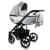 Детская коляска 2 в 1 Bexa Air, 09 (Белая кожа + Светло-серый)
