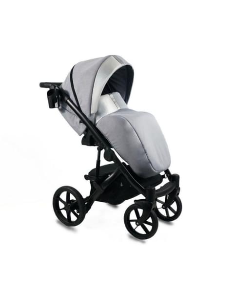 Детская коляска 2 в 1 Bexa Air, 09 (Белая кожа + Светло-серый)
