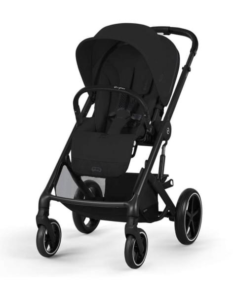 Коляска 2 в 1 Cybex Balios S Lux BLK 2025, Moon Black с дождевиком