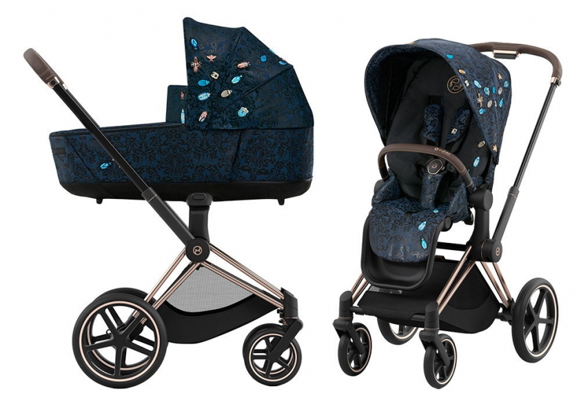 Коляска 2 в 1 Cybex Priam IV Jewels of Nature/Rosegold