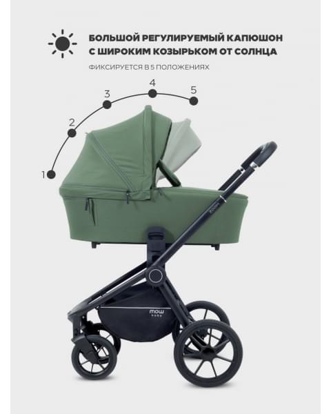Коляска 2 в 1 Mowbaby Zoom PU Olive