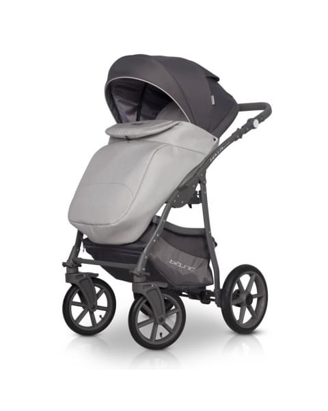 Коляска 2 в 1 Riko Basic Bella Pastel, 01 (Серый)