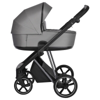 Коляска 2 в 1 Roan Sol Lux, Cloud Grey шасси Nikiel (Серый)