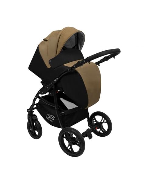 Коляска 2 в 1 Sweet Baby Vita, Beige / Black (Коричневый / Черный)