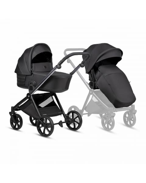Коляска 2 в 1 Tutis Mio 3+ New Black Edition, Obsidian (060)
