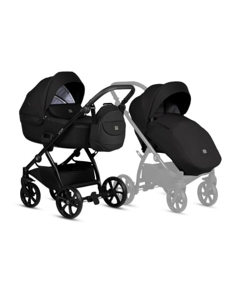Коляска 2 в 1 Tutis Uno 5+ Essential Collection, Charcoal (100)