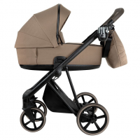 Детская коляска 2 в 1 Roan Sol 2.0 Mocha Mousse/ Black/ руч.Cappuccino