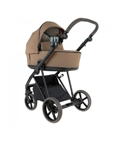 Детская коляска 2 в 1 Roan Sol 2.0 Mocha Mousse/ Black/ руч.Cappuccino