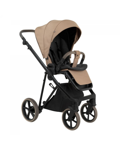 Детская коляска 2 в 1 Roan Sol 2.0 Mocha Mousse/ Black/ руч.Cappuccino