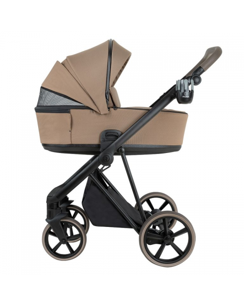 Детская коляска 2 в 1 Roan Sol 2.0 Mocha Mousse/ Black/ руч.Cappuccino