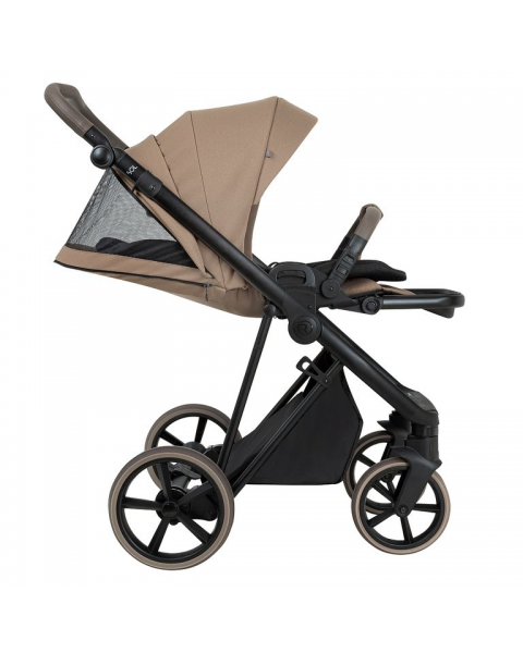 Детская коляска 2 в 1 Roan Sol 2.0 Mocha Mousse/ Black/ руч.Cappuccino