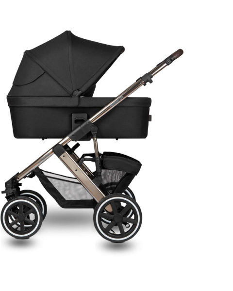 Коляска 3 в 1 ABC-Design Salsa 4 Air 2023, Dolphin / Автокресло Champagne (Черный / Черный)