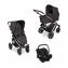 Коляска 3 в 1 ABC-Design Salsa 4 Air 2023, Dolphin / Автокресло Champagne (Черный / Черный)