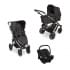 Коляска 3 в 1 ABC-Design Salsa 4 Air 2023, Dolphin / Автокресло Champagne (Черный / Черный)