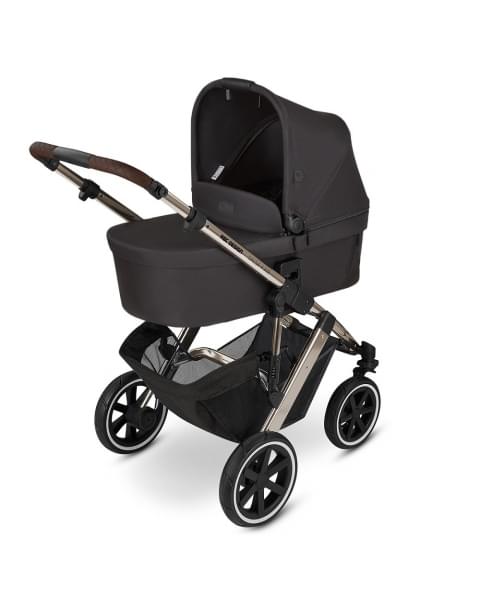 Коляска 3 в 1 ABC-Design Salsa 4 Air 2023, Dolphin / Автокресло Champagne (Черный / Черный)